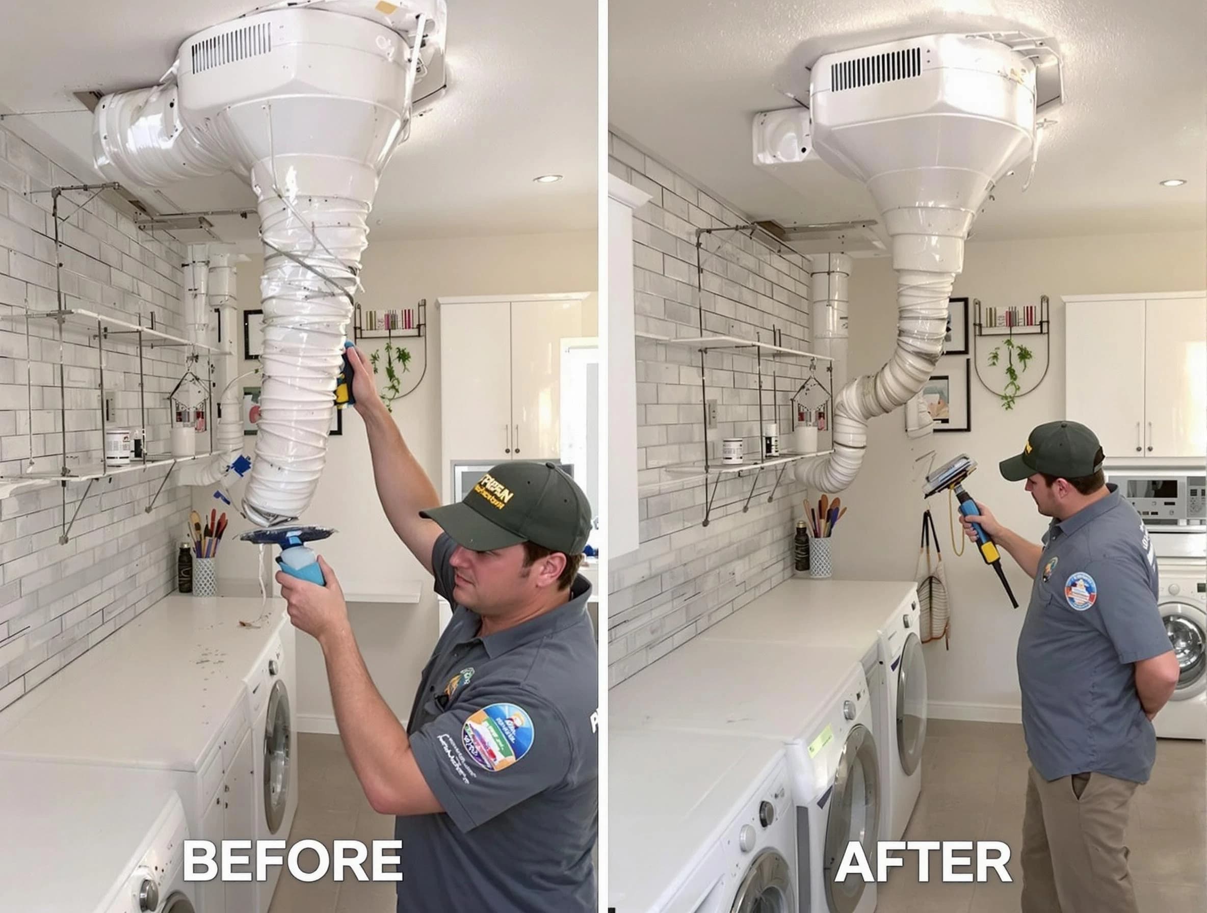 Professional dryer exhaust vent cleaning by Payson Dryer Vent Cleaning in Payson