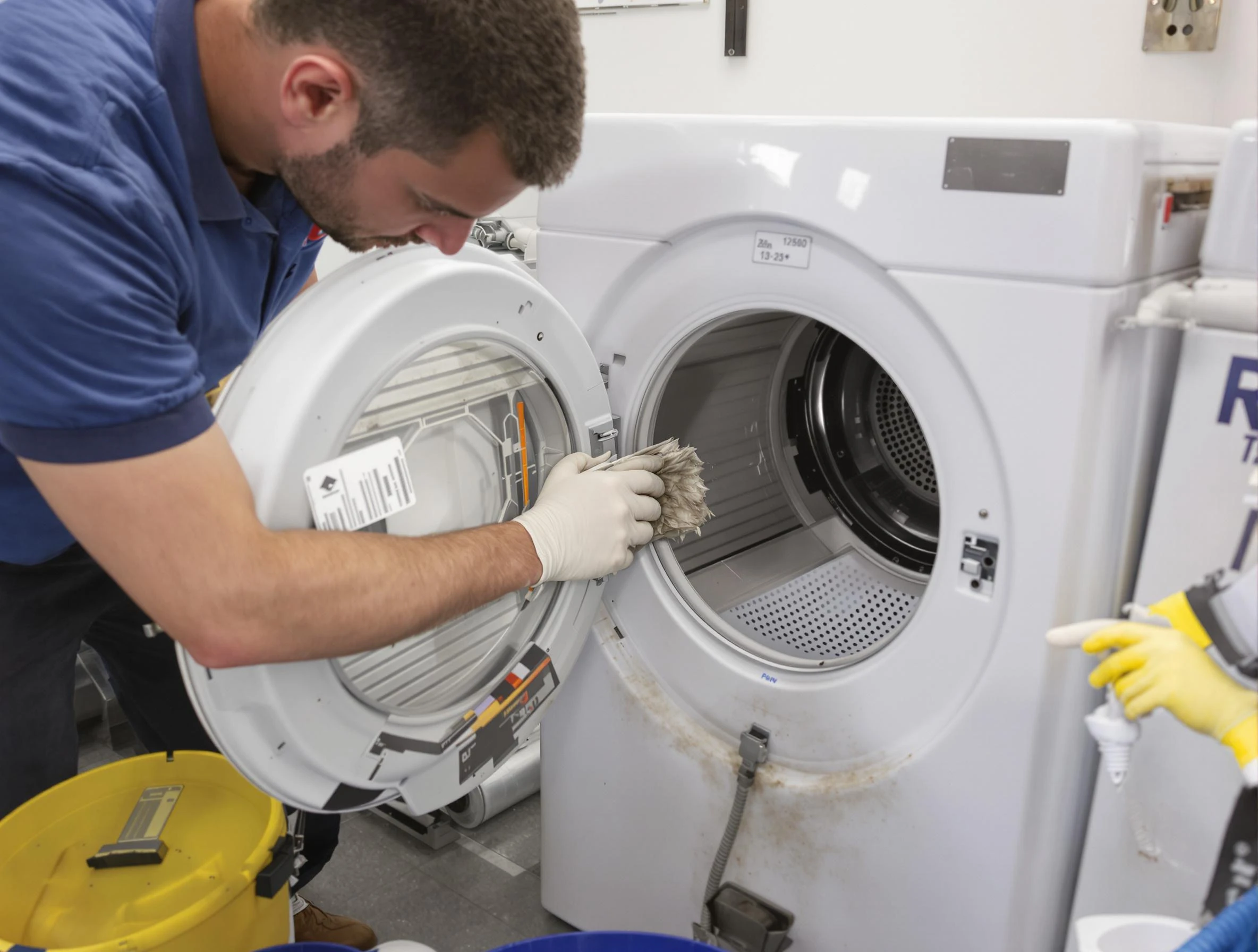 Payson Dryer Vent Cleaning specialist performing detailed lint trap cleaning service in Payson