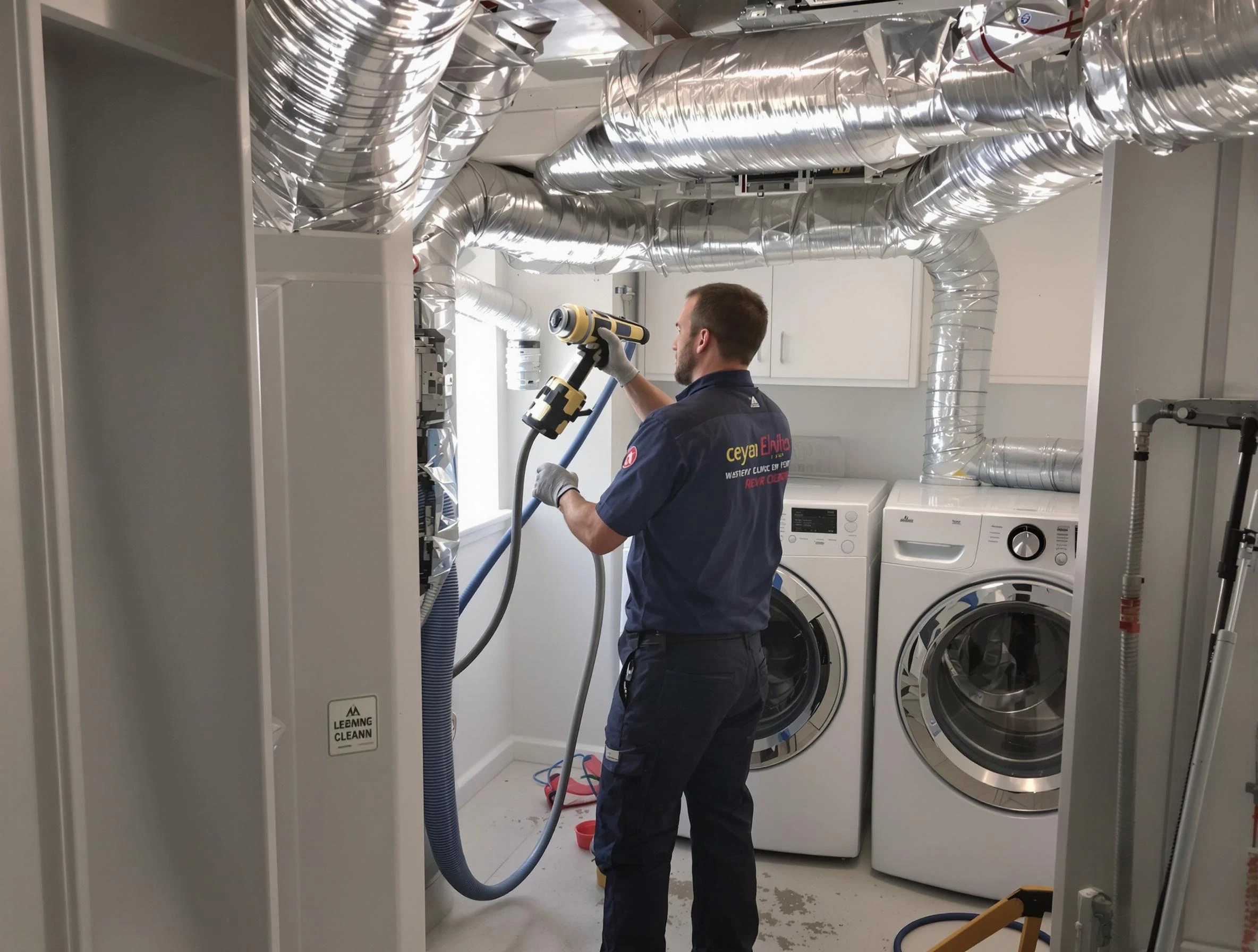 Payson Dryer Vent Cleaning specialist using advanced equipment for thorough duct cleaning in Payson